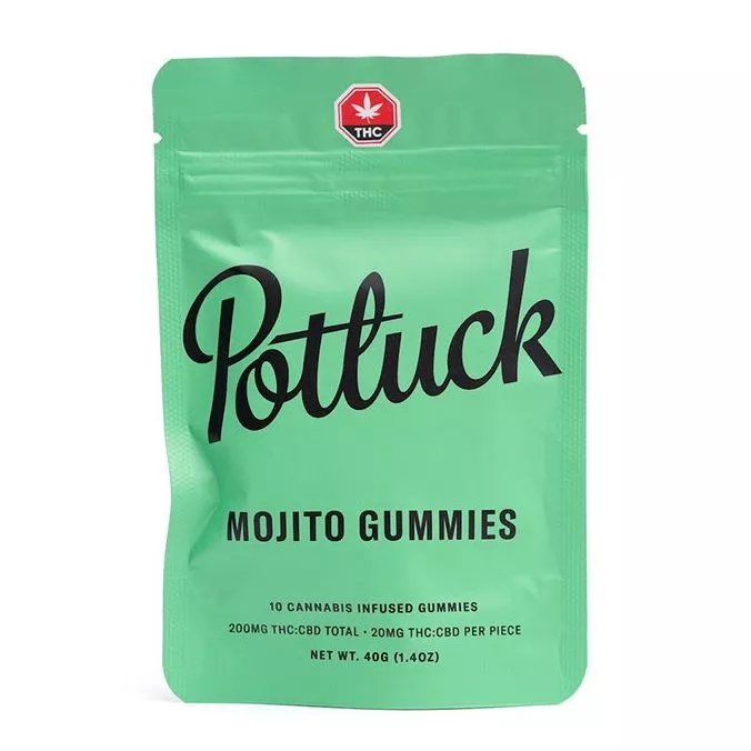 Potluck Mojito CBD:THC Gummies NSW - 20mg