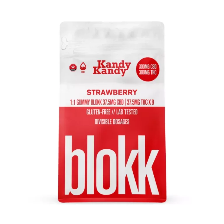 Blokk CBD THC Strawberry Gummies TAS