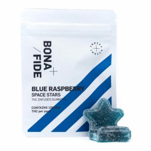 Bonafide THC Blue Raspberry Space Stars TAS Gummies