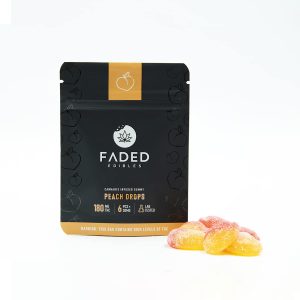 Faded Edibles Peach Drops THC TAS Gummies