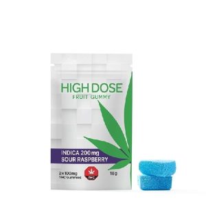 Sour Raspberry Fruit THC QLD Gummies