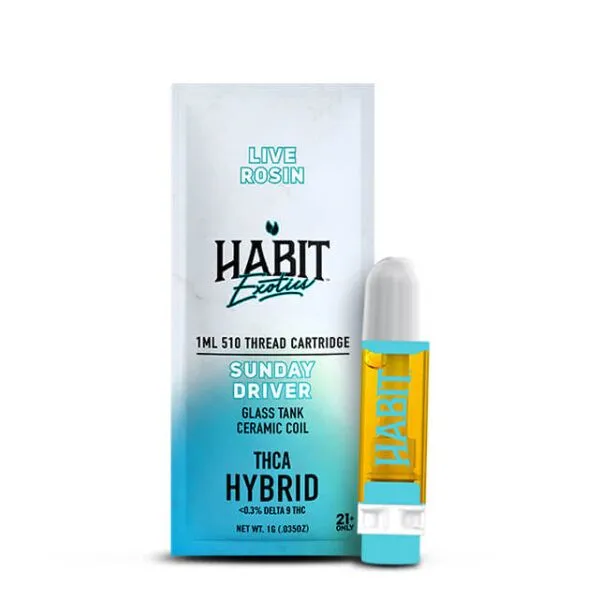 Sunday Driver THCA Live Rosin Exotic Cartridge VIC