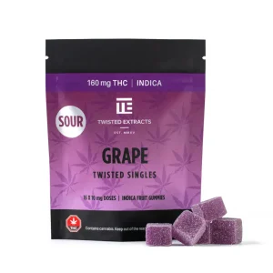 Twisted Singles Sour Grape NSW THC Gummies