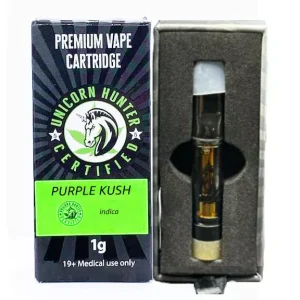 Unicorn Hunter Purple Kush THC WA Vape Cartridge