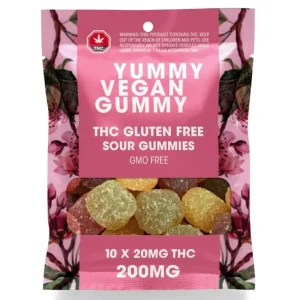 Yummy Sour Vegan THC Gummies ACT - 20mg
