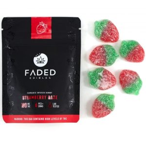 Faded Edibles Strawberry Daze THC WA Gummies