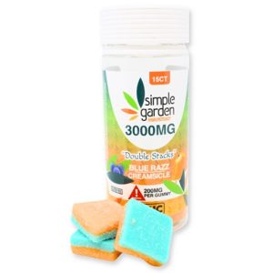 Blue Razz-Creamsicle - Delta-9 + Delta-8 + THCp Gummies