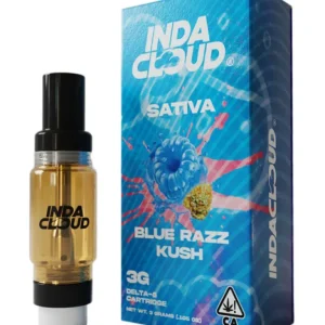 Blue Razz Kush IndaCloud WA Delta 8 Cartridge