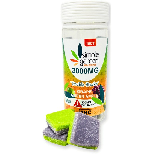 Grape-Green Apple QLD Delta-9 + Delta-8 + THCp Gummies