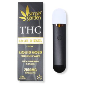 THCa Diamonds + Sauce Liquid Gold SA Disposable Vape