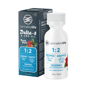Cannabis Life 1:2 Delta-8/CBD Oil SA
